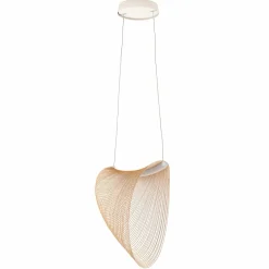 Luceplan Illan LED lampe à suspension en bois à intensité variable Ø 60 cm| Suspensions Led|Suspensions