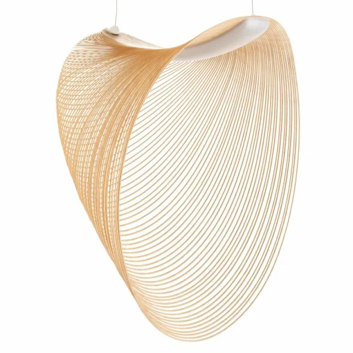 Luceplan Illan LED lampe à suspension en bois à intensité variable Ø 60 cm| Suspensions Led|Suspensions