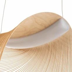 Luceplan Illan LED lampe à suspension en bois à intensité variable Ø 60 cm| Suspensions Led|Suspensions