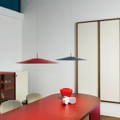 Luceplan Koinè LED suspension 927 Ø110cm rouge| Suspensions Led|Suspensions