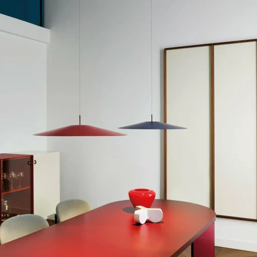 Luceplan Koinè LED suspension 927 Ø110cm rouge| Suspensions Led|Suspensions
