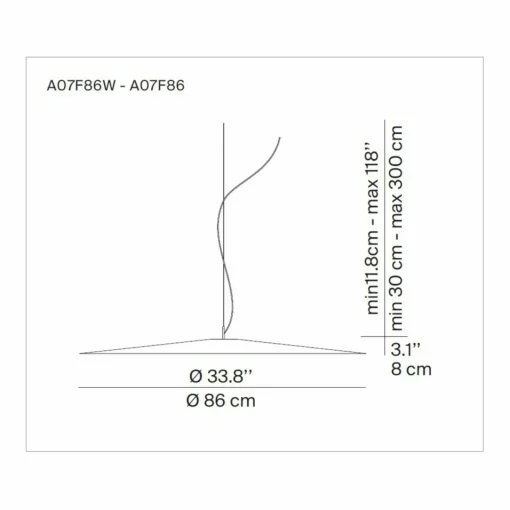 Luceplan Koinè LED Suspension feutre 927 Ø86cm anthracite| Suspensions Led|Suspensions