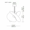 Luceplan Levante suspension LED blanc Ø60cm 28W| Suspensions Led|Suspensions