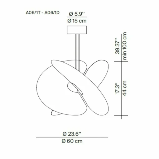 Luceplan Levante suspension LED blanc Ø60cm 28W| Suspensions Led|Suspensions