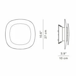 Luceplan Luthien applique LED phase cut blanc 830| Appliques Murales Led|Appliques Murales