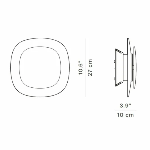 Luceplan Luthien applique LED phase cut blanc 830| Appliques Murales Led|Appliques Murales