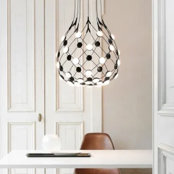 Luceplan Mesh suspension Ø 100 cm Wireless 2 m| Suspensions Led|Suspensions