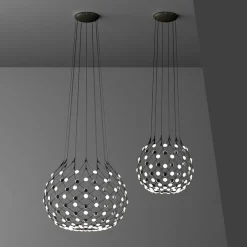 Luceplan Mesh suspension Ø 100 cm Wireless 2 m| Suspensions Led|Suspensions