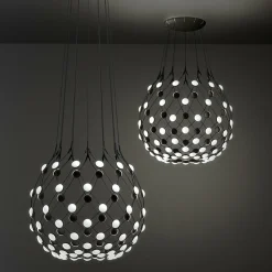 Luceplan Mesh suspension Ø 80 cm Wireless 2 m| Suspensions Led|Suspensions