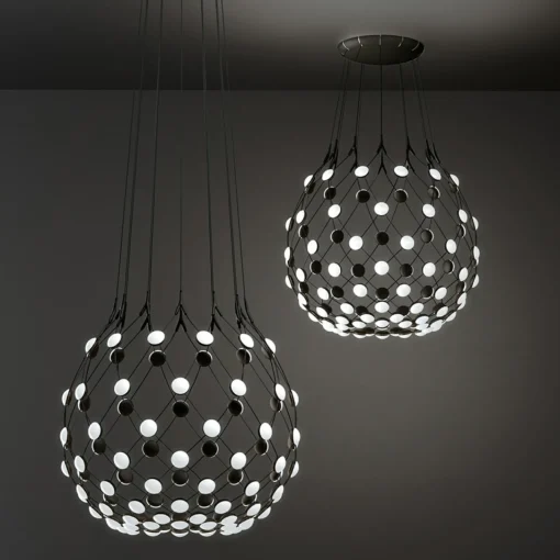 Luceplan Mesh suspension Ø 80 cm câble 3 m| Suspensions Led|Suspensions
