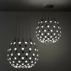 Luceplan Mesh suspension Ø 80 cm Wireless 1 m| Suspensions Led|Suspensions