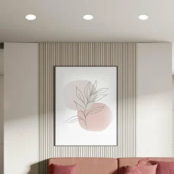 Briloner Luminaire encastrable LED Jeft, Ø 17 cm, blanc, 4000K, pas dimmable| Spots Encastrés Led|Luminaires Led D'Intérieur