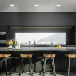 Briloner Luminaire encastrable LED Gima, chrome mat, 3.000 K, set de 3 pièces| Spots Encastrés Led|Luminaires Led D'Intérieur