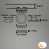 Briloner Luminaire encastrable LED 7609 3.000K/4.000K Ø 14 cm| Spots Encastrés Led|Luminaires Led D'Intérieur