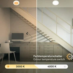 Briloner Luminaire encastrable LED 7609 3.000K/4.000K Ø 14 cm| Spots Encastrés Led|Luminaires Led D'Intérieur