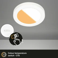 Briloner Luminaire encastrable LED 7609 3.000K/4.000K Ø 14 cm| Spots Encastrés Led|Luminaires Led D'Intérieur