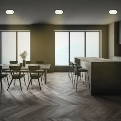 Briloner Luminaire encastrable LED Desi, blanc, Ø9cm, marche/arrêt, 3.000 K| Spots Encastrés Led|Luminaires Led D'Intérieur