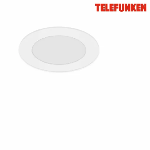 Telefunken Luminaire encastrable LED Virgo, RGBW, blanc, Ø 12 cm| Spots Encastrés Led|Luminaires Led D'Intérieur
