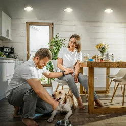 Briloner Luminaire encastrable LED Klira, blanc, orientable, intensité variable, 3| Spots Encastrés Led|Luminaires Led D'Intérieur