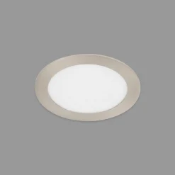 Telefunken Luminaire encastrable LED Virgo, RGBW, nickel, Ø 17 cm| Spots Encastrés Led|Luminaires Led D'Intérieur
