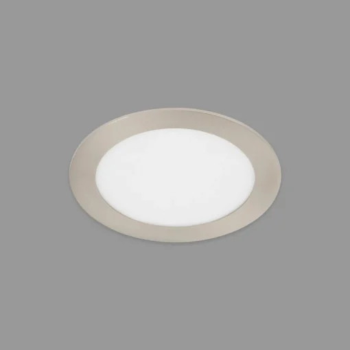 Telefunken Luminaire encastrable LED Virgo, RGBW, nickel, Ø 17 cm| Spots Encastrés Led|Luminaires Led D'Intérieur