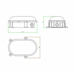 Deko-Light Luminaire pour pièces humides LED Sotano, gris, interrupteur DIP| Appliques Murales Led|Appliques Murales