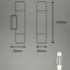 Briloner Luminaire salle bain LED 2090028 à 2 lampes chromé| Appliques Murales Led|Appliques Murales