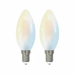 LUUMR Smart Ampoule goutte LED Lot de 2 E14 4,2W CCT clair Tuya| Ampoules Connectées Et Intelligentes|Ampoules Connectées Et Intelligentes