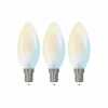 LUUMR Smart Ampoule goutte LED, lot de 3 E14 4,2W CCT clair Tuya| Ampoules Connectées Et Intelligentes|Ampoules Connectées Et Intelligentes