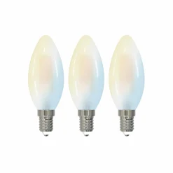 LUUMR Smart Ampoule goutte LED, lot de 3 E14 4,2W CCT clair Tuya| Ampoules Connectées Et Intelligentes|Ampoules Connectées Et Intelligentes