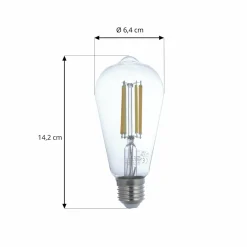 LUUMR Smart ampoule LED claire E27 ST64 7W Tuya WLAN CCT| Ampoules Connectées Et Intelligentes|Ampoules Connectées Et Intelligentes