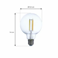 LUUMR Smart ampoule LED claire E27 G95 7W Tuya WLAN CCT| Ampoules Connectées Et Intelligentes|Ampoules Connectées Et Intelligentes