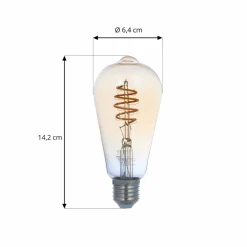 LUUMR Smart ampoule LED E27 ST64 ambre 4,9W Tuya WLAN| Ampoules Connectées Et Intelligentes|Ampoules Connectées Et Intelligentes