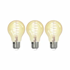 LUUMR Smart ampoule LED set de 3 E27 A60 4,9W amber Tuya| Ampoules Connectées Et Intelligentes|Ampoules Connectées Et Intelligentes