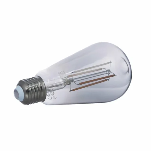 LUUMR Smart LED Filament E27 ST64 gris fumé 4,9W Tuya WLAN| Ampoules Connectées Et Intelligentes|Ampoules Connectées Et Intelligentes