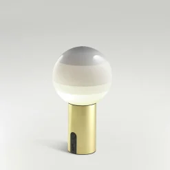 Marset Dipping Light lampe batterie blanc/laiton| Lampes À Poser Led|Lampes À Poser Et Lampes De Table