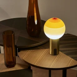 Marset Dipping Light lampe batterie ambre/laiton| Lampes À Poser Led|Lampes À Poser Et Lampes De Table
