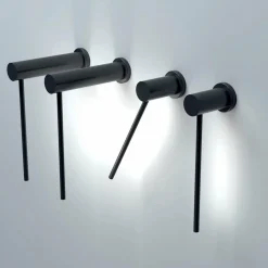 Martinelli Luce Mosca applique LED 20cm noire| Appliques Murales Led|Appliques Murales