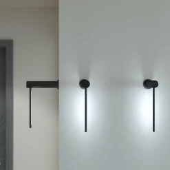 Martinelli Luce Mosca applique LED 20cm noire| Appliques Murales Led|Appliques Murales