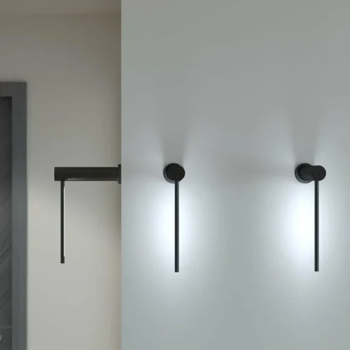 Martinelli Luce Mosca applique LED 20cm noire| Appliques Murales Led|Appliques Murales