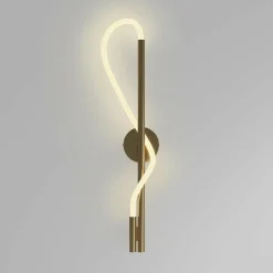 Maytoni applique murale LED Tau, doré, hauteur 84 cm, alu| Appliques Murales Led|Appliques Murales