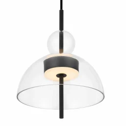 Maytoni Bangkok, forme sphérique, transparent, Ø 25 cm, verre| Suspensions Led|Suspensions