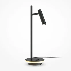 Maytoni Lampe de table LED Estudo, noir hauteur 45,5 cm métal| Lampes À Poser Led|Lampes À Poser Et Lampes De Table