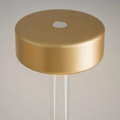 Maytoni lampe de table LED rechargeable AI Collaboration, verre, or| Lampes À Poser Led|Lampes À Poser Et Lampes De Table