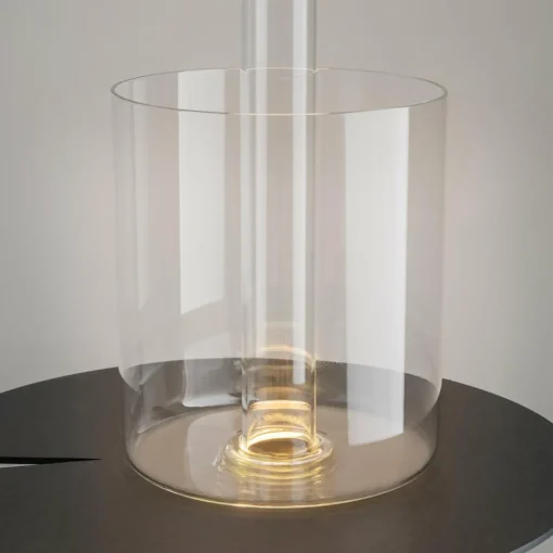 Maytoni lampe de table LED rechargeable AI Collaboration, verre, noir| Lampes À Poser Led|Lampes À Poser Et Lampes De Table