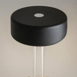 Maytoni lampe de table LED rechargeable AI Collaboration, verre, noir| Lampes À Poser Led|Lampes À Poser Et Lampes De Table