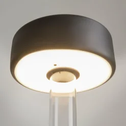 Maytoni lampe de table LED rechargeable AI Collaboration, verre, noir| Lampes À Poser Led|Lampes À Poser Et Lampes De Table