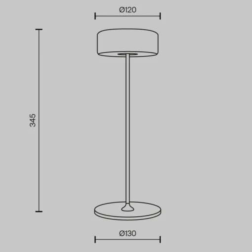 Maytoni lampe de table LED rechargeable AI Collaboration, aluminium, noir| Lampes À Poser Led|Lampes À Poser Et Lampes De Table