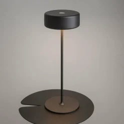 Maytoni lampe de table LED rechargeable AI Collaboration, aluminium, noir| Lampes À Poser Led|Lampes À Poser Et Lampes De Table
