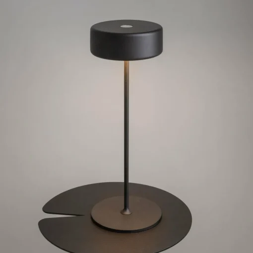 Maytoni lampe de table LED rechargeable AI Collaboration, aluminium, noir| Lampes À Poser Led|Lampes À Poser Et Lampes De Table